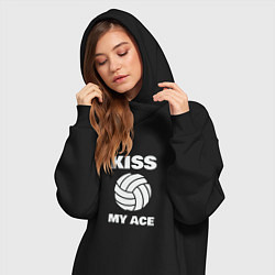 Женское худи-платье Kiss - My Ace, цвет: черный — фото 2