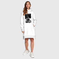 Женское худи-платье Microcosmos, цвет: белый — фото 2