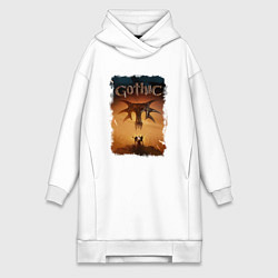 Женская толстовка-платье Готика арт