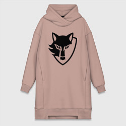 Женская толстовка-платье Wolf Emblem