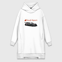 Женское худи-платье Audi sport Power, цвет: белый