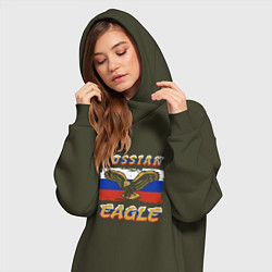 Женское худи-платье Russian Eagle, цвет: хаки — фото 2