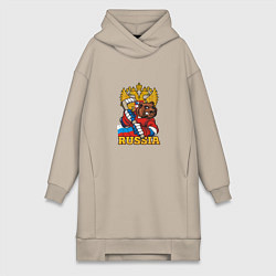Женская толстовка-платье Хоккей - Russia