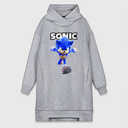 Женская толстовка-платье Sonic the Hedgehog 2022