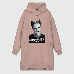 Женское худи-платье The Prodigy - firestarter, цвет: пыльно-розовый