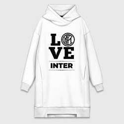 Женское худи-платье Inter Love Классика, цвет: белый