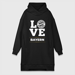 Женское худи-платье Bayern Love Classic, цвет: черный