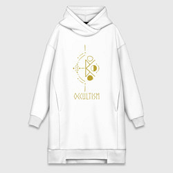 Женская толстовка-платье Руническая вязь - Оккультизм