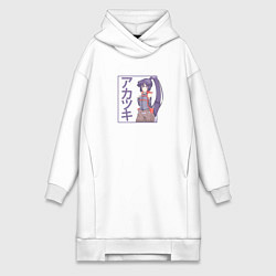 Женское худи-платье Милая Акацуки Log Horizon, цвет: белый