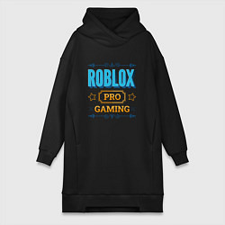 Женское худи-платье Игра Roblox PRO Gaming, цвет: черный