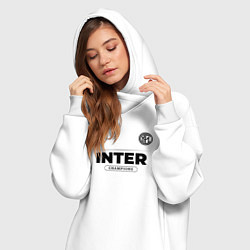 Женское худи-платье Inter Униформа Чемпионов, цвет: белый — фото 2