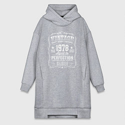 Женская толстовка-платье Винтаж 1978 года, выдержанный до совершенства
