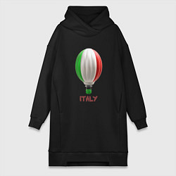 Женская толстовка-платье 3d aerostat Italy flag