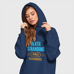 Женское худи-платье Игра Death Stranding PRO Gaming, цвет: тёмно-синий — фото 2