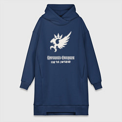 Женская толстовка-платье Дети императора хаос винтаж лого