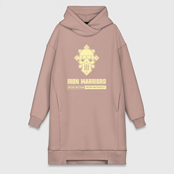 Женская толстовка-платье Железные воины хаос винтаж лого