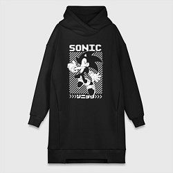 Женская толстовка-платье Sonic - game