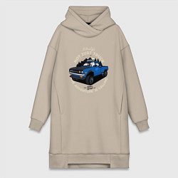Женская толстовка-платье Путешественник - внедорожник