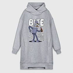 Женская толстовка-платье Bender shiny ass