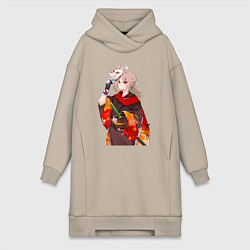 Женская толстовка-платье Каэдэхара Кадзуха с мечом
