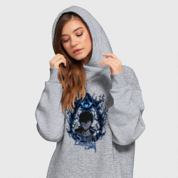 Женское худи-платье Solo Leveling Ant King, цвет: меланж — фото 2