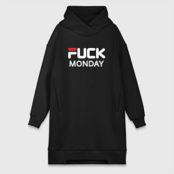 Женская толстовка-платье Fuck monday, fila, anti-brand