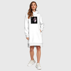 Женское худи-платье Ева Риз, цвет: белый — фото 2
