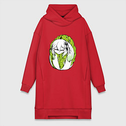 Женская толстовка-платье Капуста-Нахида