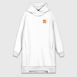 Женское худи-платье Лили Марлен, цвет: белый