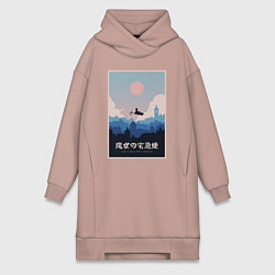 Женская толстовка-платье Kikis delivery service poster