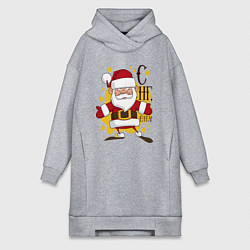 Женская толстовка-платье С новым годом ёпта