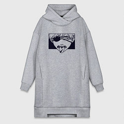 Женское худи-платье Дерзкий Дэндзи, цвет: меланж