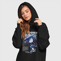 Женское худи-платье Wanderer Странник, цвет: черный — фото 2