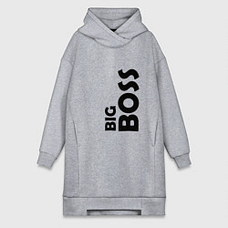 Женская толстовка-платье BIG BOSS - темная