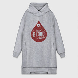 Женское худи-платье Dota blood, цвет: меланж