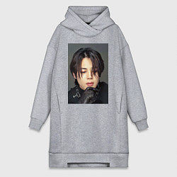 Женское худи-платье Handsome Jimin, цвет: меланж