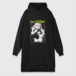 Женское худи-платье Crazy Nazuna Nanakusa арт, цвет: черный