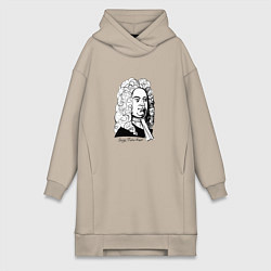 Женская толстовка-платье Георг Фридрих Гендель