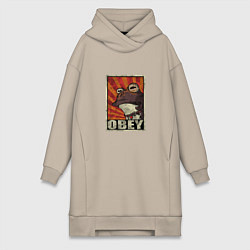 Женская толстовка-платье Obey frog