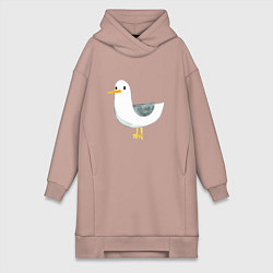 Женская толстовка-платье Чайка милая