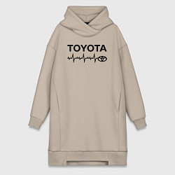 Женская толстовка-платье Любимая Тойота