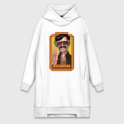 Женское худи-платье Stan Lee peace, цвет: белый