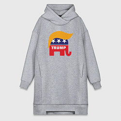 Женская толстовка-платье Trump elephant
