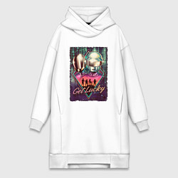 Женская толстовка-платье Duft Punk get lucky