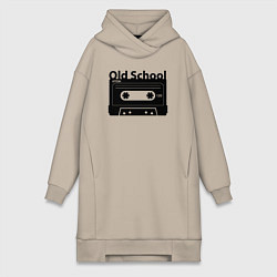 Женская толстовка-платье Old school music