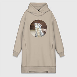 Женская толстовка-платье Альпака