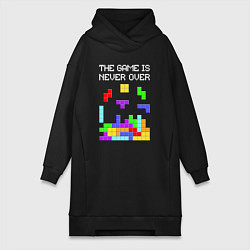 Женская толстовка-платье Tetris - the game is never over