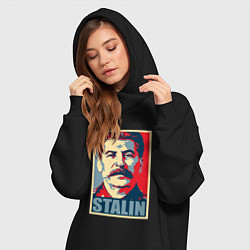 Женское худи-платье Stalin USSR, цвет: черный — фото 2