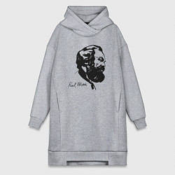 Женская толстовка-платье Karl Marx