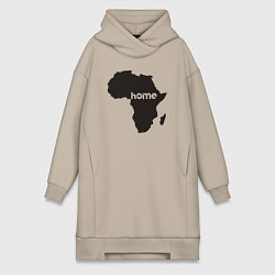 Женская толстовка-платье Africa home